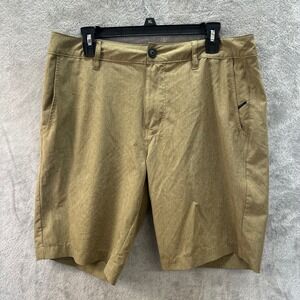 Nitrous Black Mens Tan Hybrid Walk Board Shorts Size 33 Surfwear Gorpcore Summer